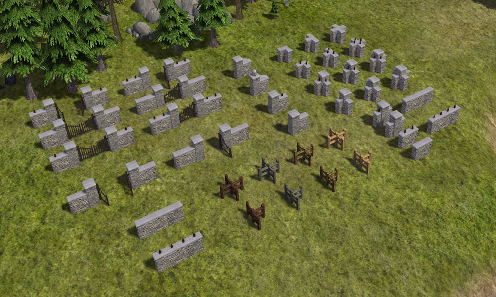 Banished Fences and Decorations Mod