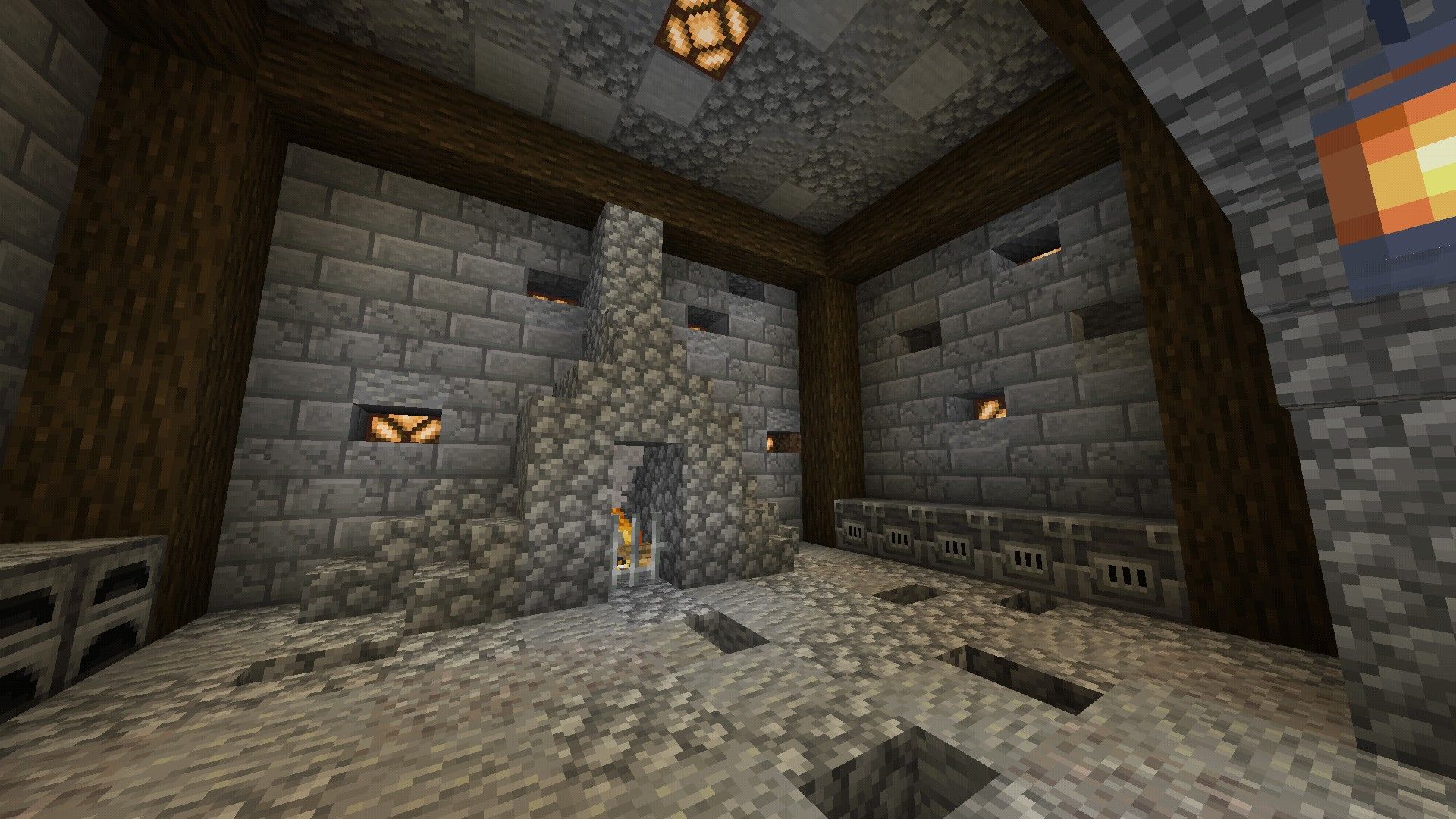 Minecraft blast furnace room